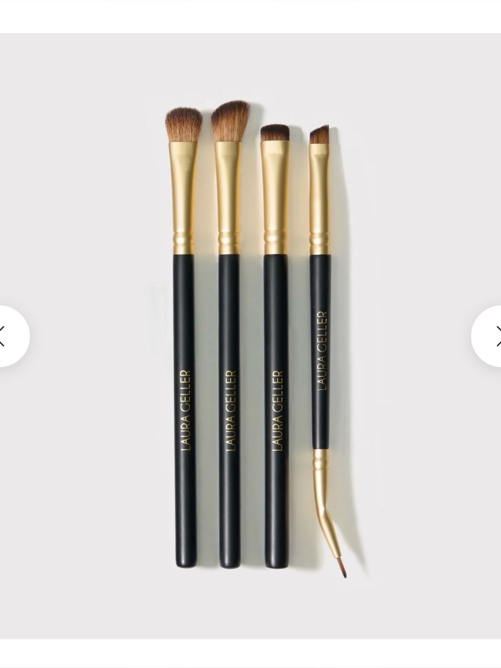 Laura Gellar Beauty - Shadow Skills 4PC Eye Brush Set - NWT